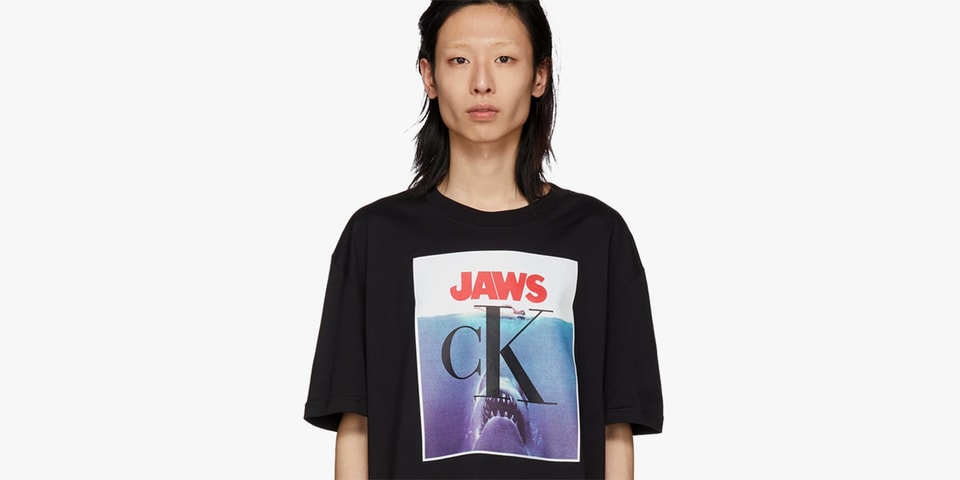 calvin klein jaws t shirt