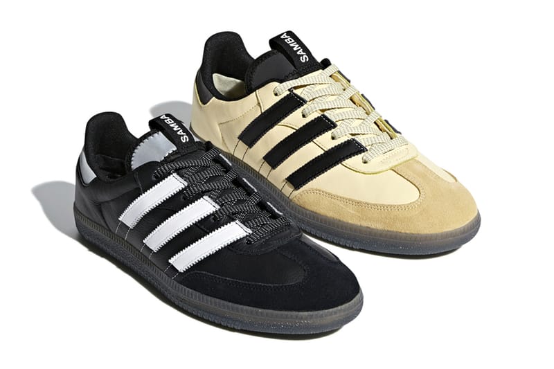 Adidas samba yellow black sale