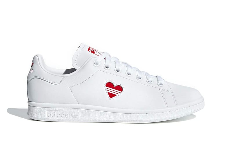 Adidas stan smith store valentine red