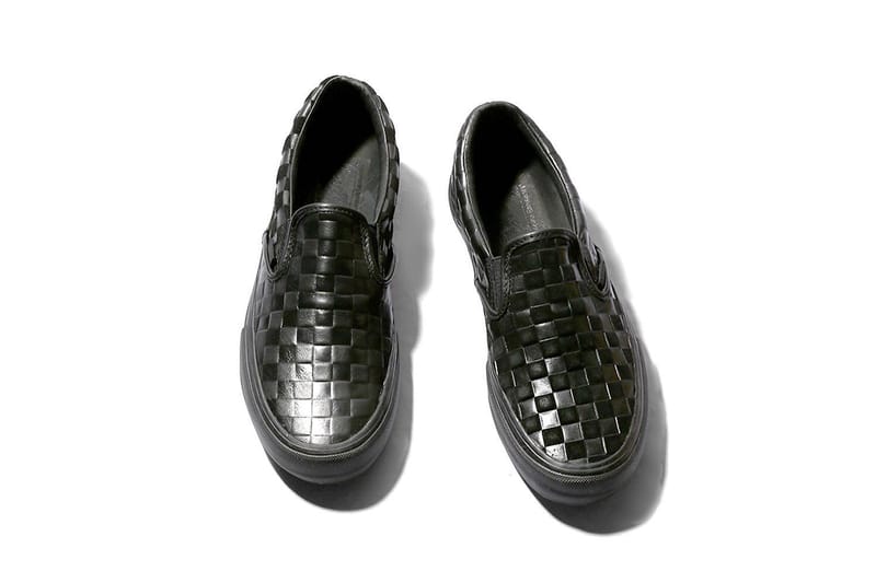 Vans slip hotsell on embossed leather