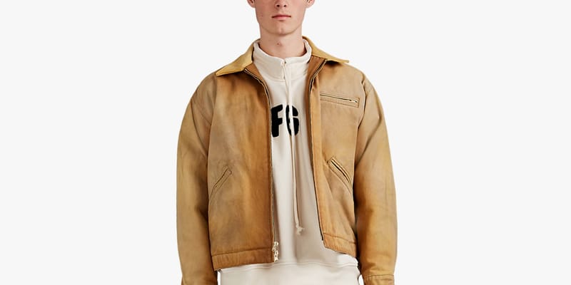 Fear of God Faded Canvas and Suede Work Jacket | Hypebeast