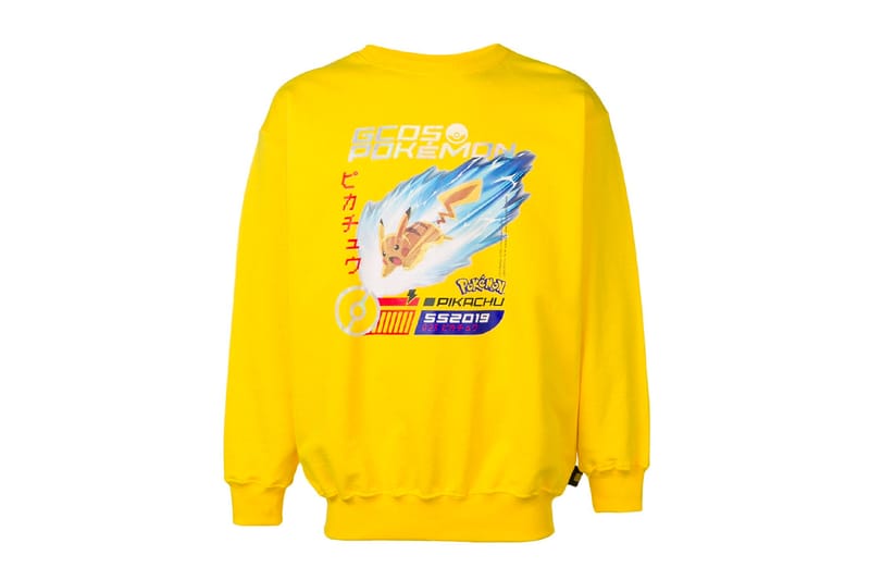 GCDS Pokémon Pikachu Crew Neck Sweatshirt Release | Hypebeast