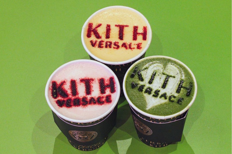 Kith Matcha KITH and Versace Host Pop Up at Cha Cha Matcha | Hypebeast