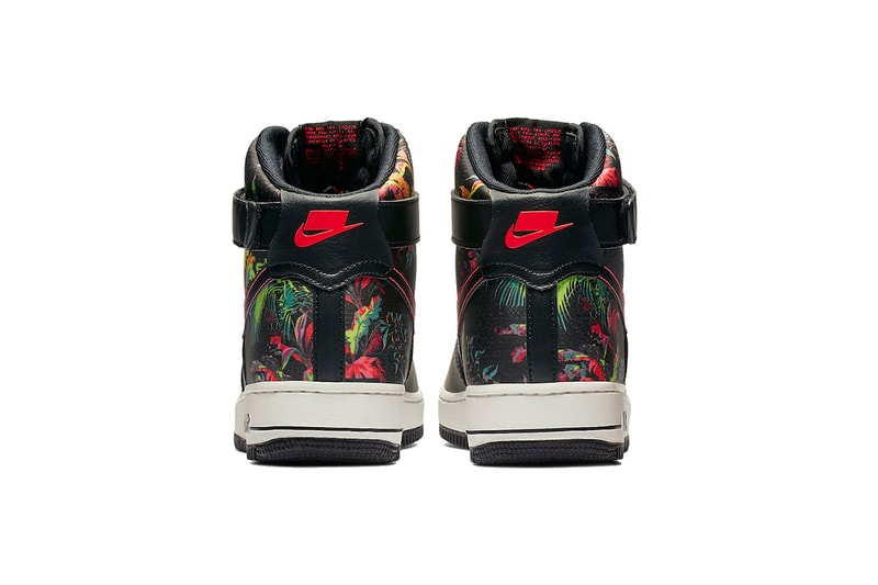 nike air force 1 high black floral