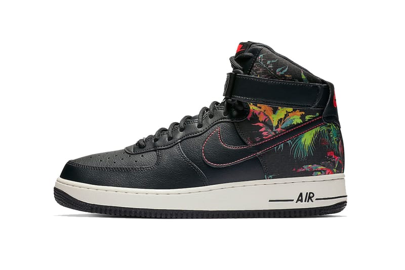 Black and floral nikes best sale