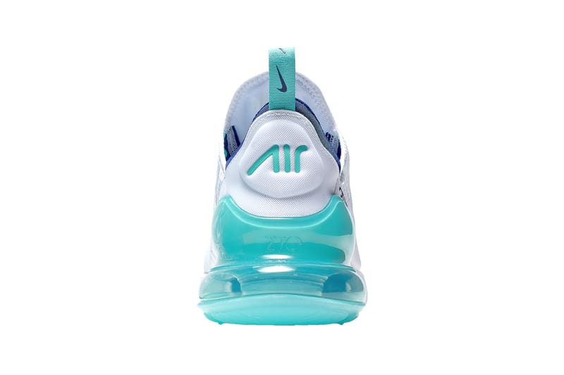 Nike air max 270 white 2025 hyper jade deep royal blue