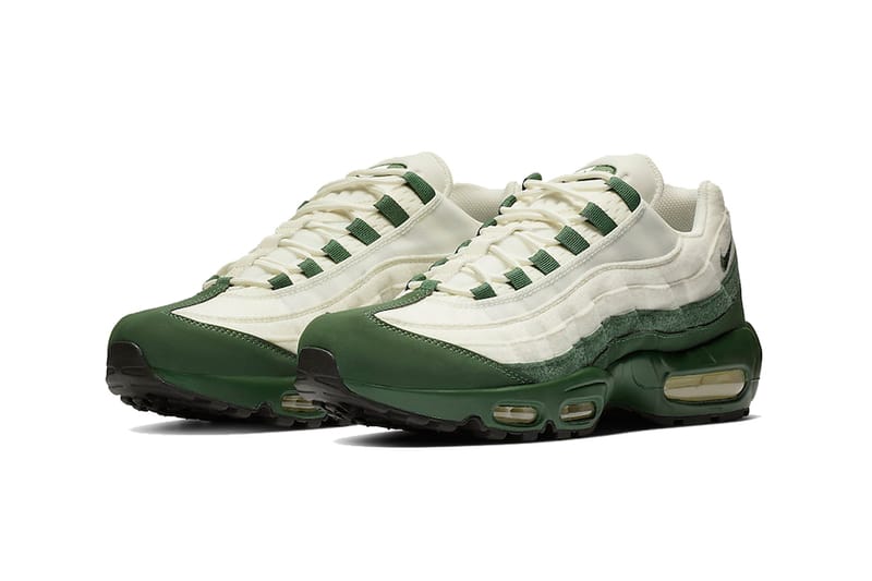 Green and white store air max 95