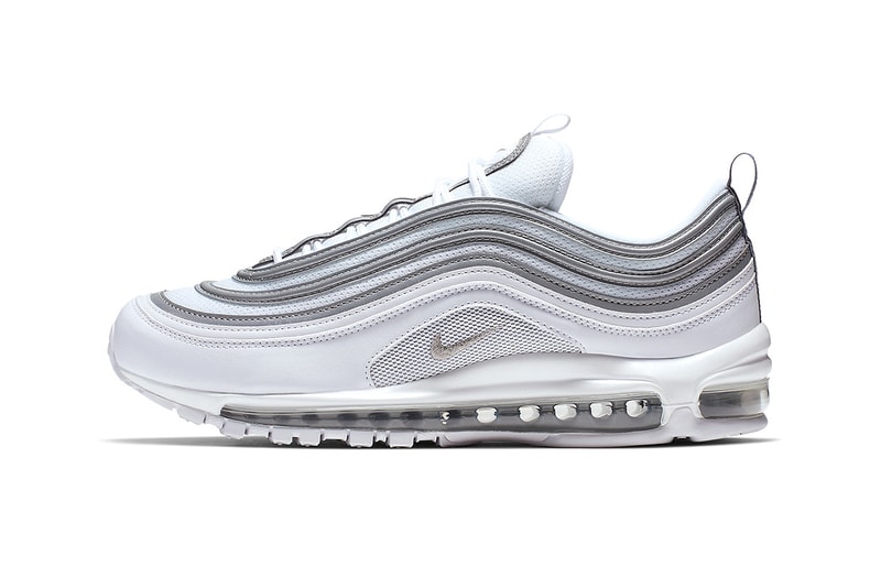 nike air max 97 white black metallic silver