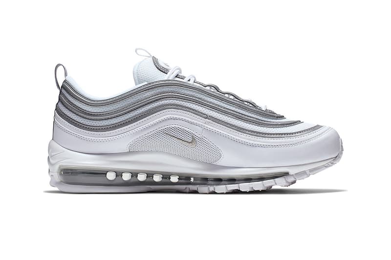 nike air max 97 white silver