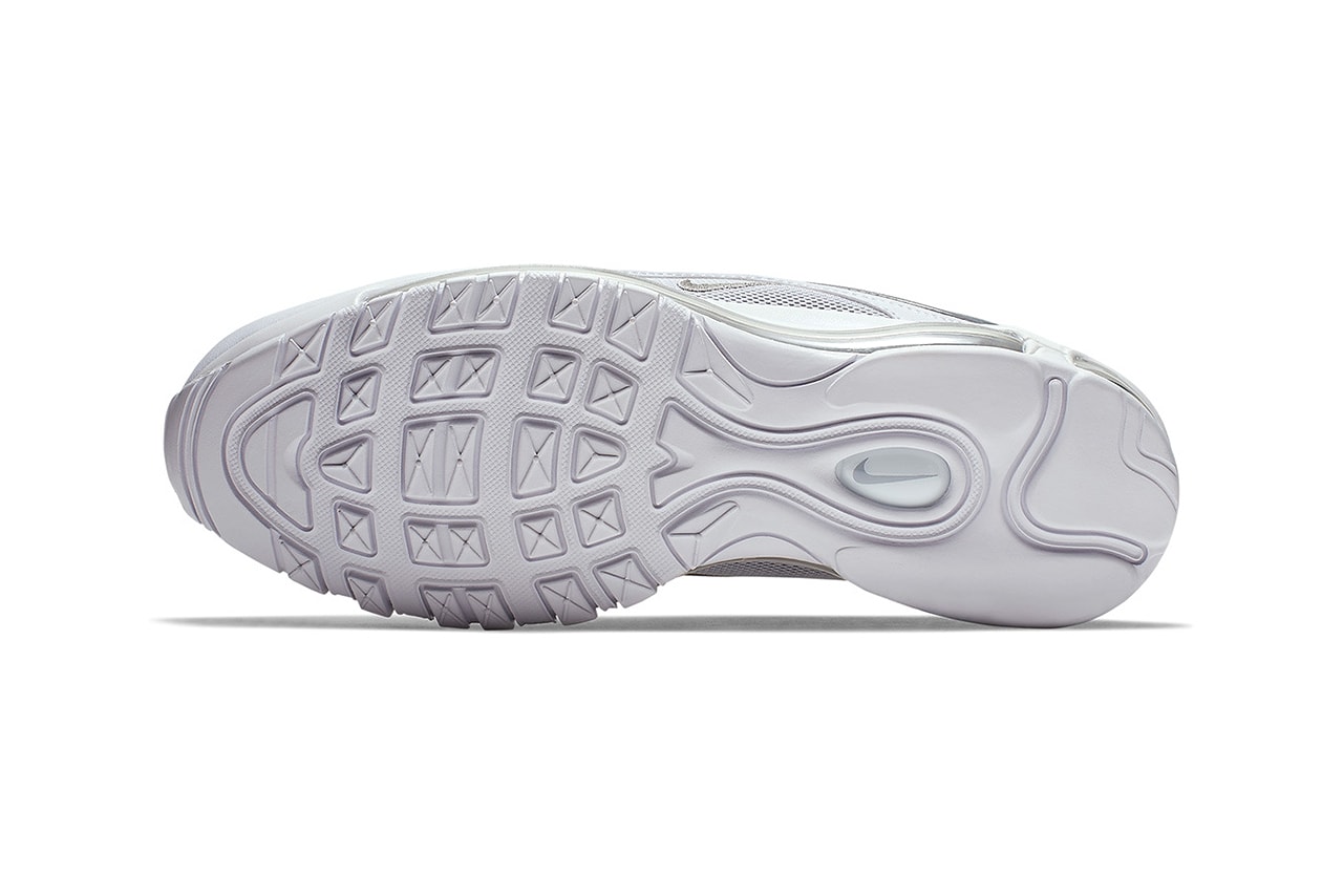 Nike Air Max 97 in Metallic Silver & White | Hypebeast