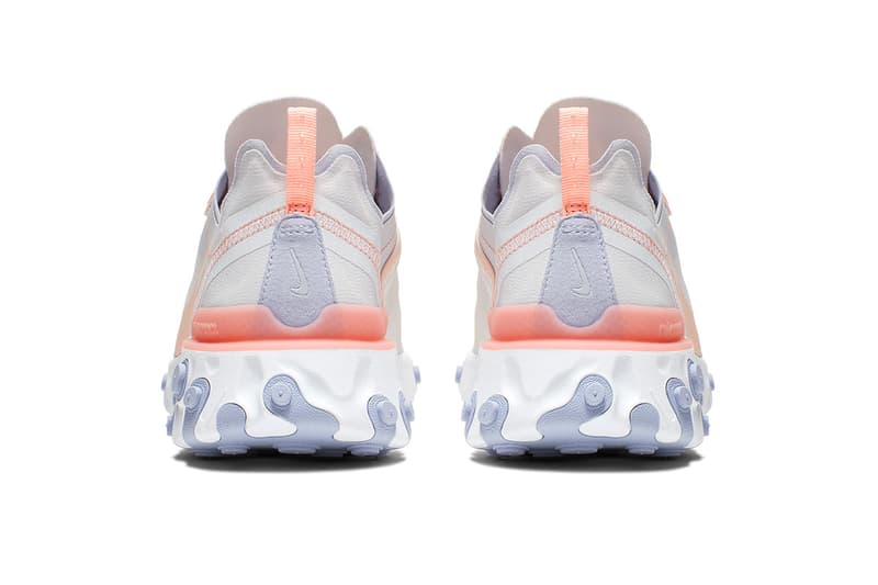 nike react element 55 pale pink