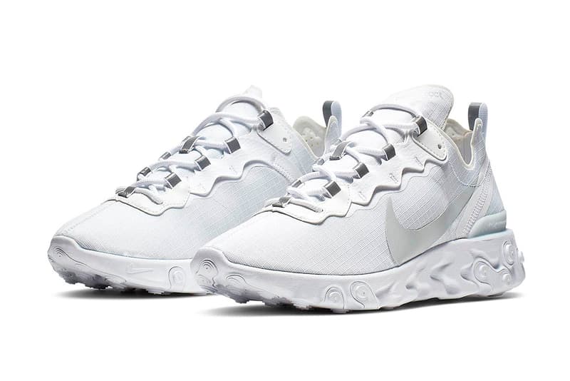 nike react 55 white blue