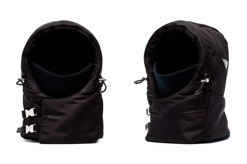 Prada Padded Hood Balaclava Attachment Release | Hypebeast