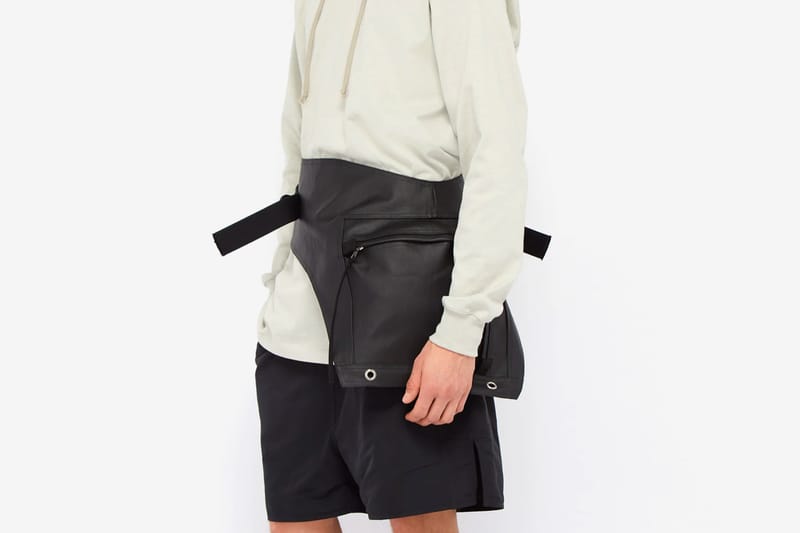 Rick Owens Rubberized Cotton Utility Belt Bag Release Hypebeast