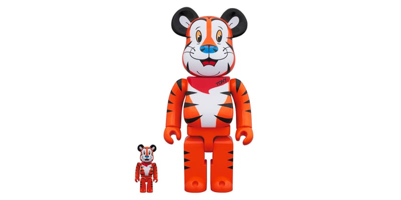 BE@RBRICK 400% & 100% TONY THE TIGER VINTAGE FLOCKY Ver
