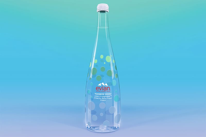 Virgil Abloh x Evian 75cl Water Bottle Details | Hypebeast