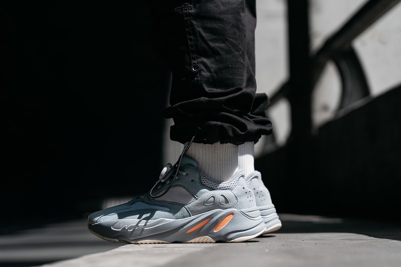 yeezy boost 700 inertia on feet