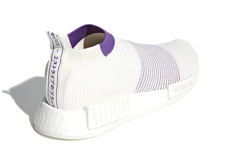 Adidas women's hotsell nmd r1 white/purple