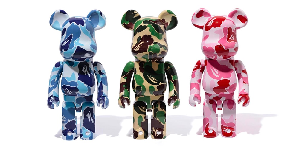 BAPE & Medicom Toy Ready 1000% «ABC CAMO» BE@RBRICKs