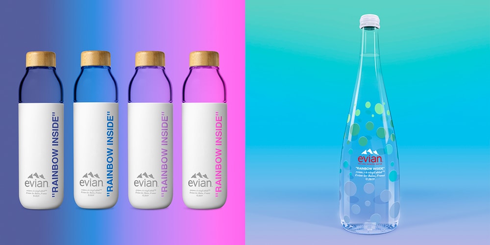 Evian By Virgil Abloh Soma Refillable Glass Bottle Restock Hypebeast