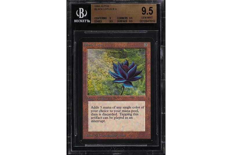Mint Black Lotus 'Magic' Card Sold for 166k USD Hypebeast
