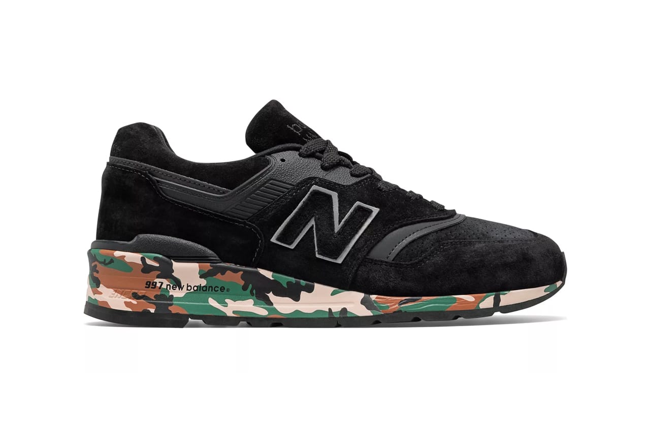 New Balance 997 Made in USA Black, Camo Colorway | HYPEBEAST