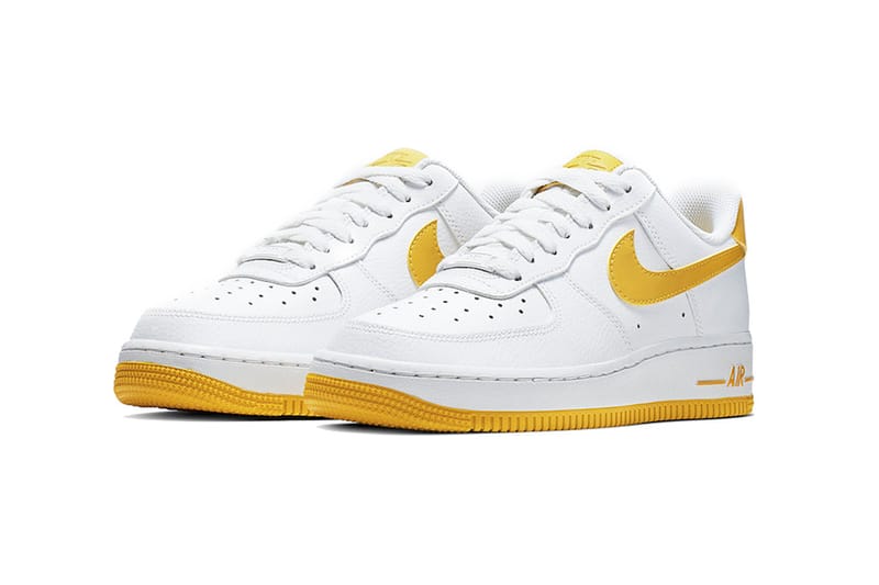 White yellow sale nikes