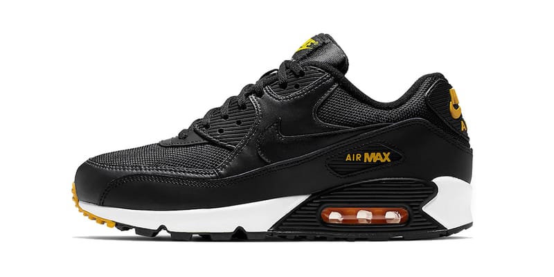 Nike Air Max 90 Black White and Yellow Hypebeast