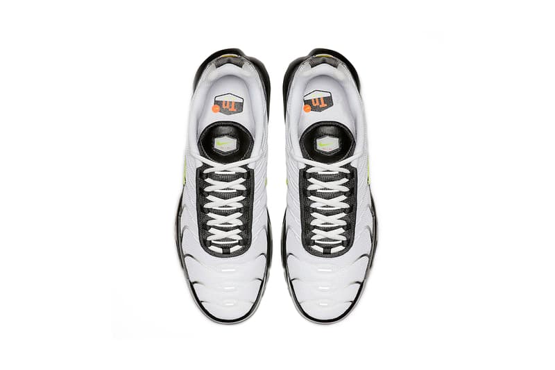 nike air max white black volt