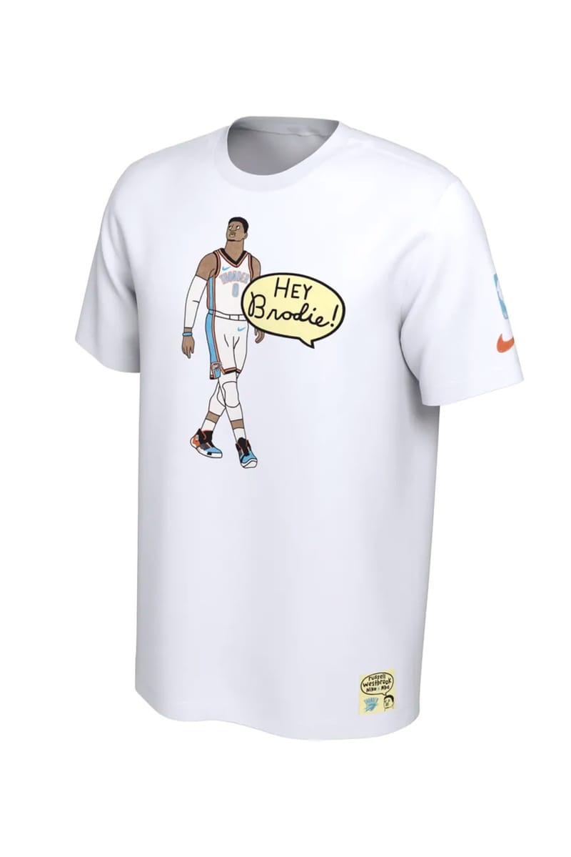 Hustle like russell store t shirt nike