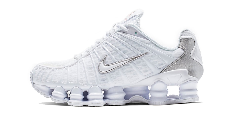 nike shox tl triple white