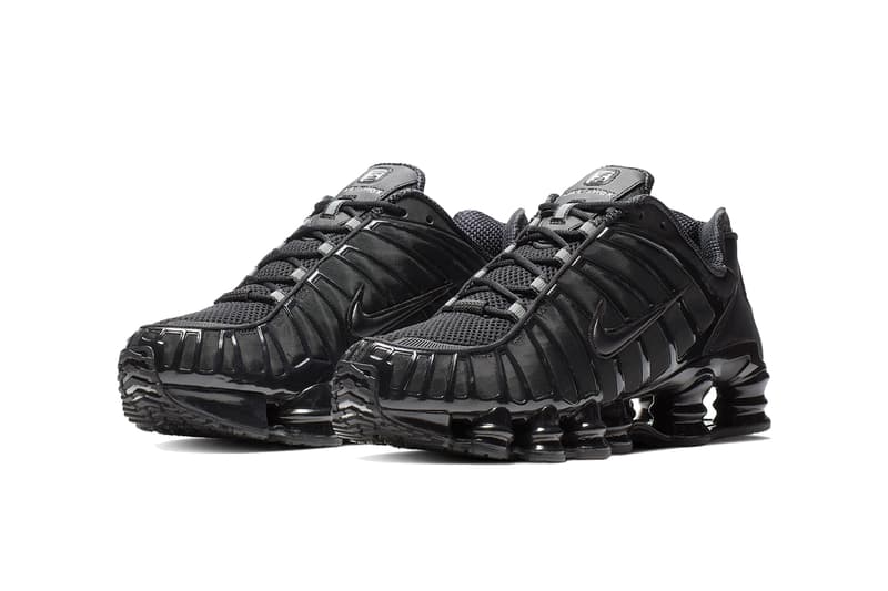 nike shox tl orange black