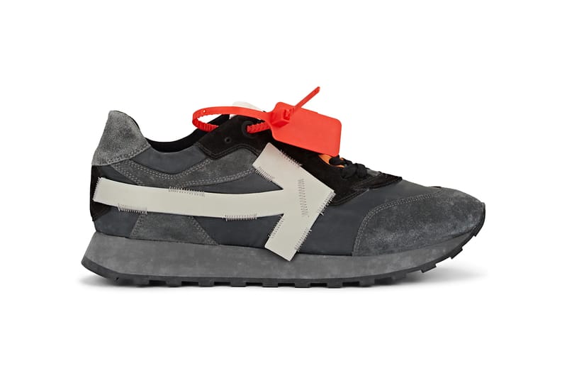 Off-White™ Arrow Sneakers Gray Colorway Release | Hypebeast