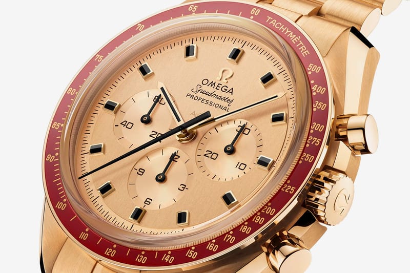 Omega speedmaster outlet gold 50th anniversary