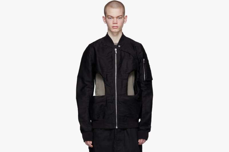 Rick Owens Drkshdw Black Shed Flight Bomber Jacket | Hypebeast