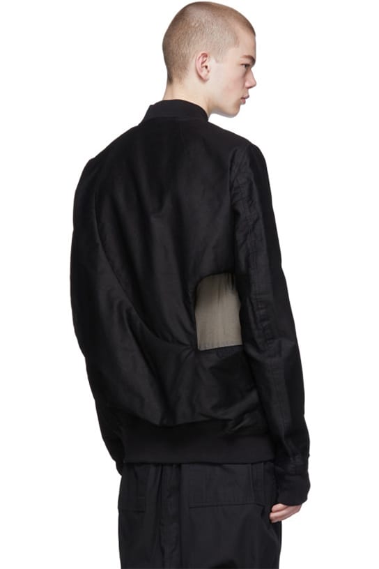 Rick Owens Drkshdw Black Shed Flight Bomber Jacket | Hypebeast