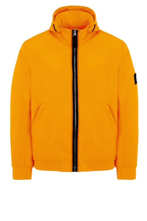 Stone island soft sales shell jacket orange