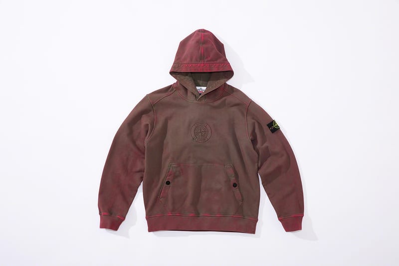 Supreme stone shop island hoodie red