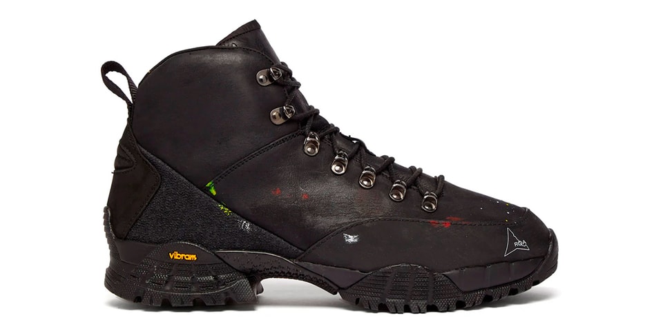 roa paint splatter boots
