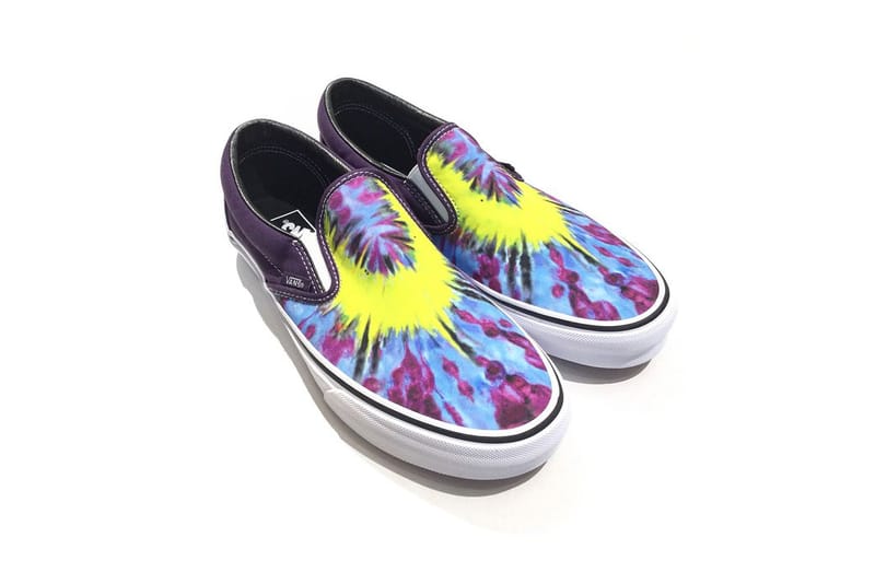 Slip on tie hot sale dye vans