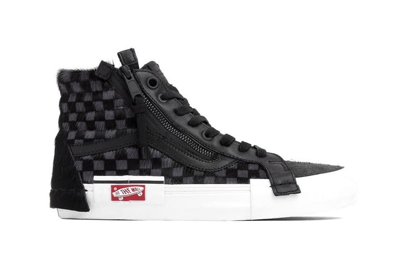 Black discount fuzzy vans