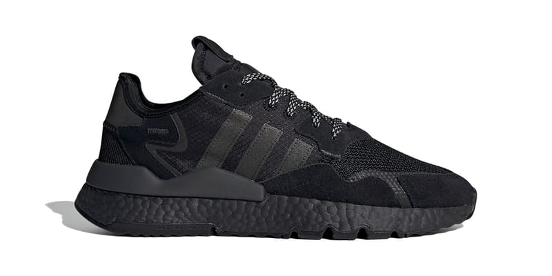 Adidas night jogger discount black and white