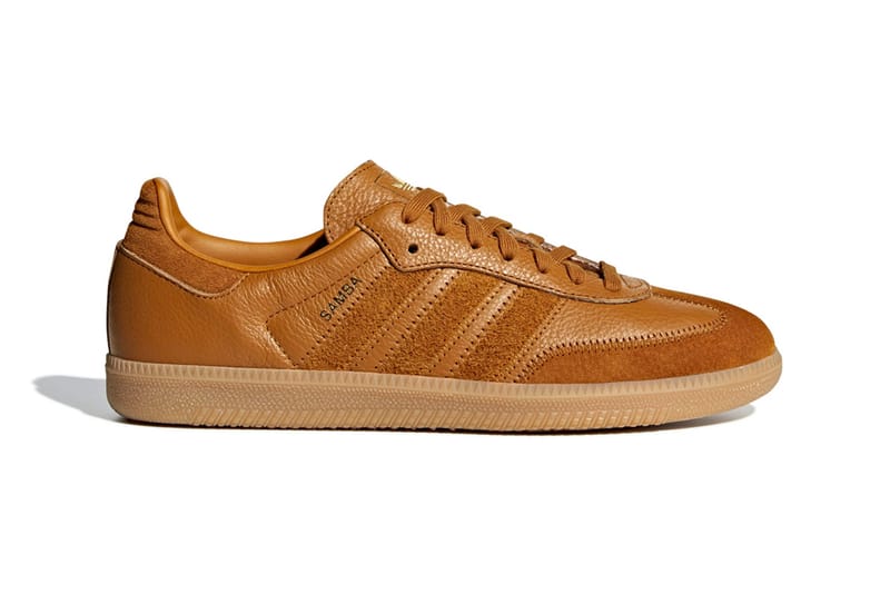 Adidas samba hot sale tan