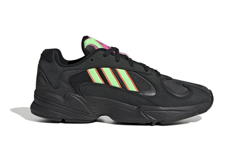 Adidas black discount and neon green