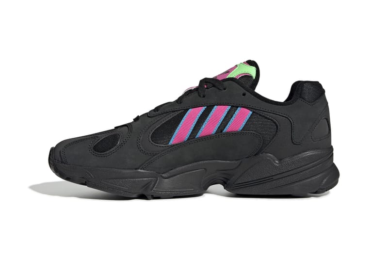 Adidas yung 1 sales black neon