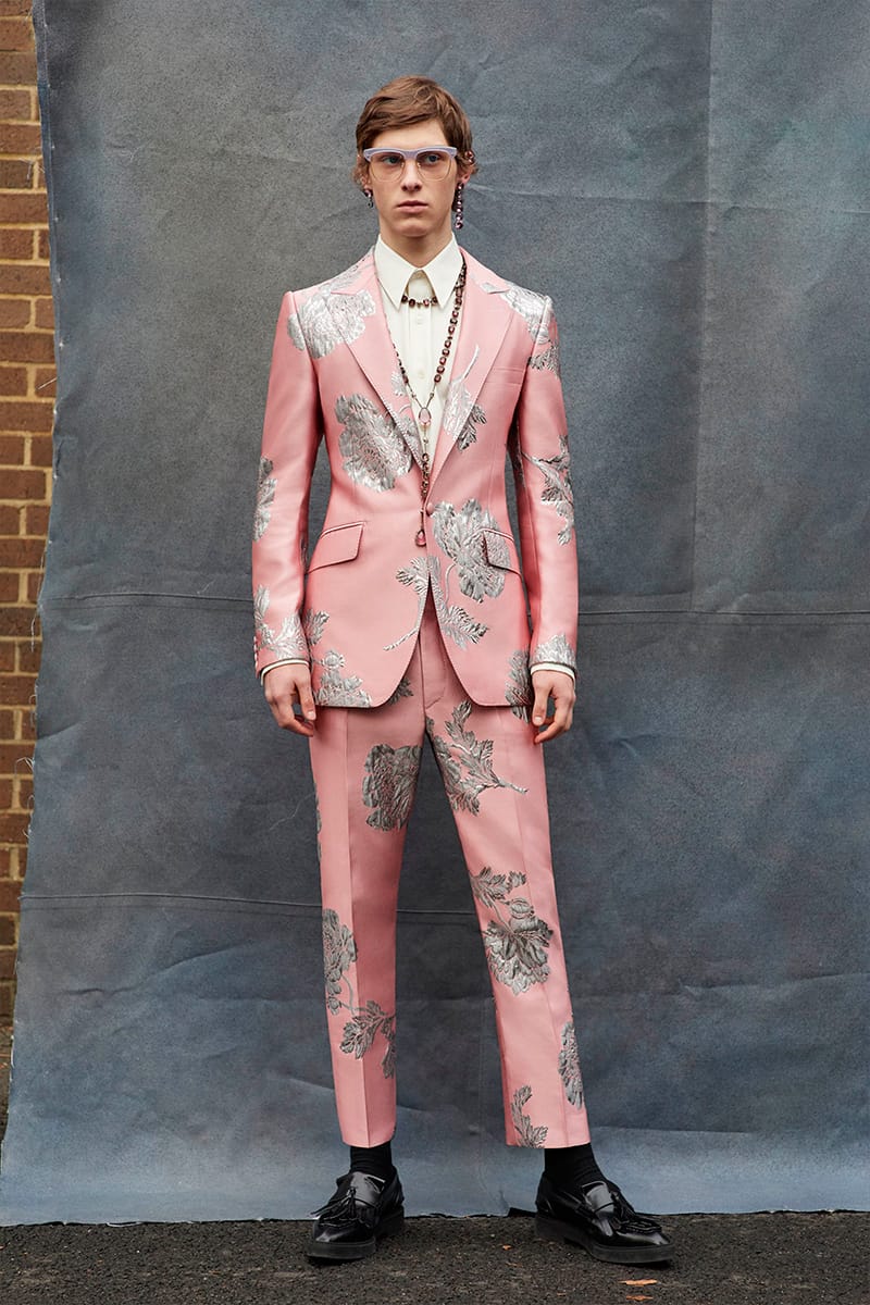 Alexander mcqueen pink clearance suit