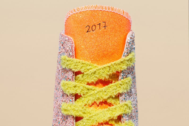 Orange glitter outlet converse