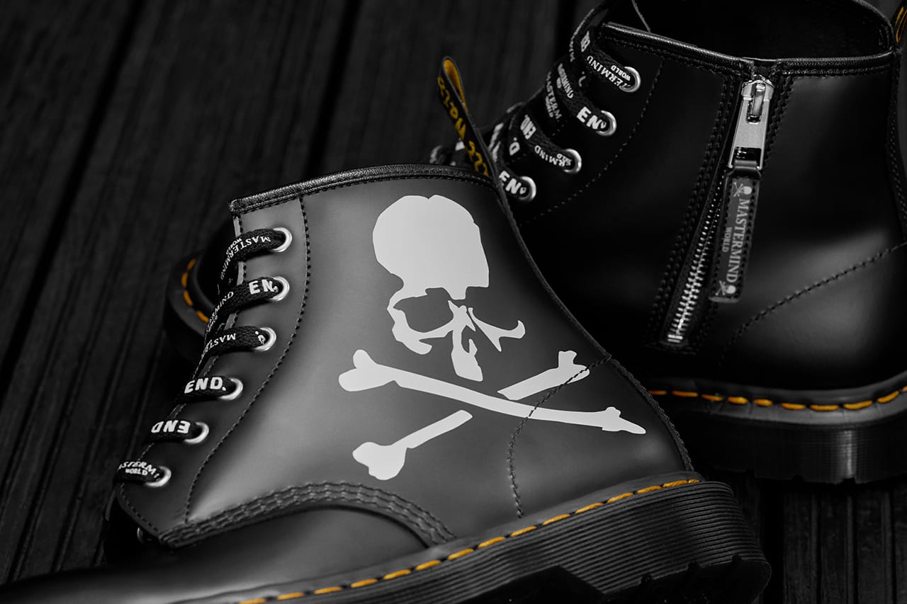 END. x mastermind WORLD x Dr. Martens 101 Boots | HYPEBEAST