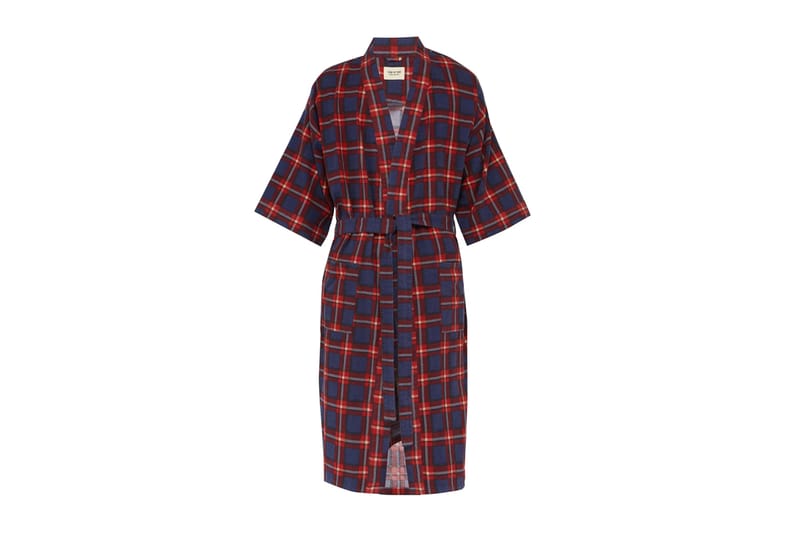 Fear of God Checked Flannel Robe & Denim Kimono | Hypebeast