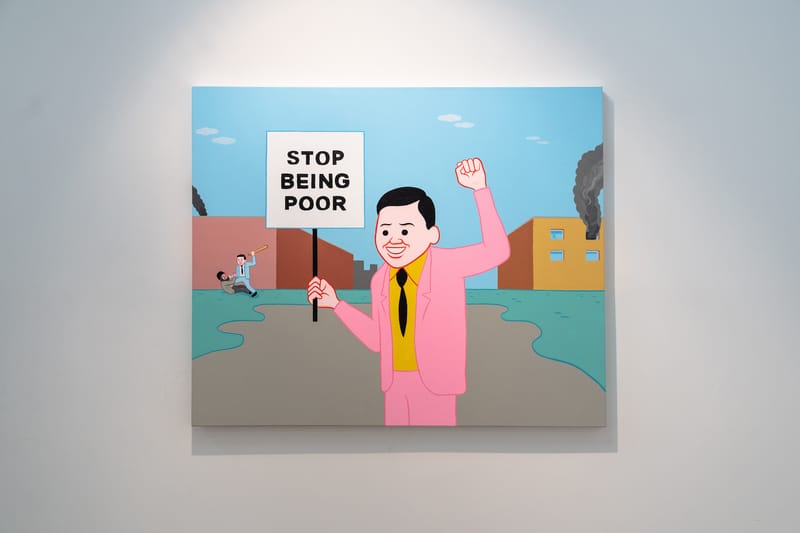 Joan Cornellà 版画【stop being poor】 ED100 Joan Cornella 